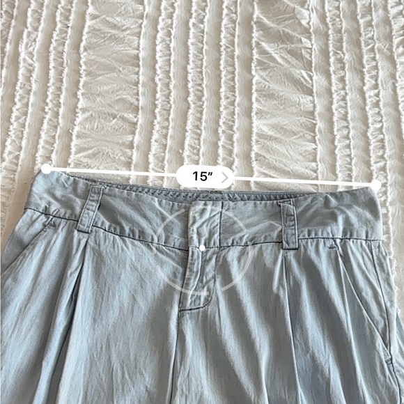 Alice + Olivia Light Blue Pleated Straight-Leg Pants - Picture 8 of 10
